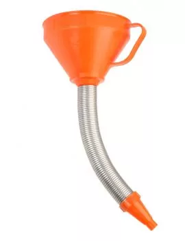 Entonnoir plastique avec flexible metallique
