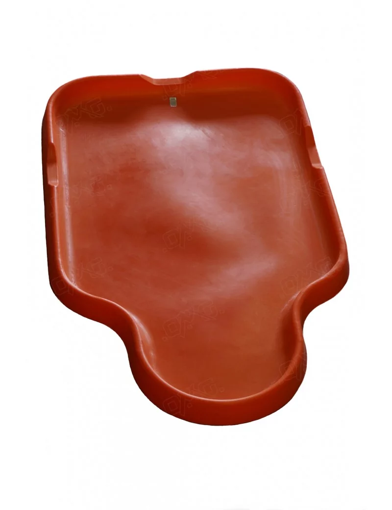 Bac a gacher rectangulaire orange