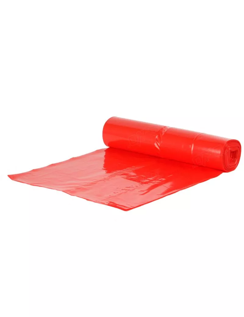 Rouleau de 20 sacs poubelles rouge