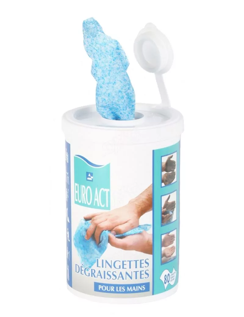 Lingettes en seau pour nettoyage mains