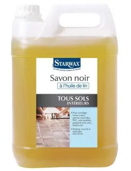 Nettoyant savon noir liquide à l'huile de lin