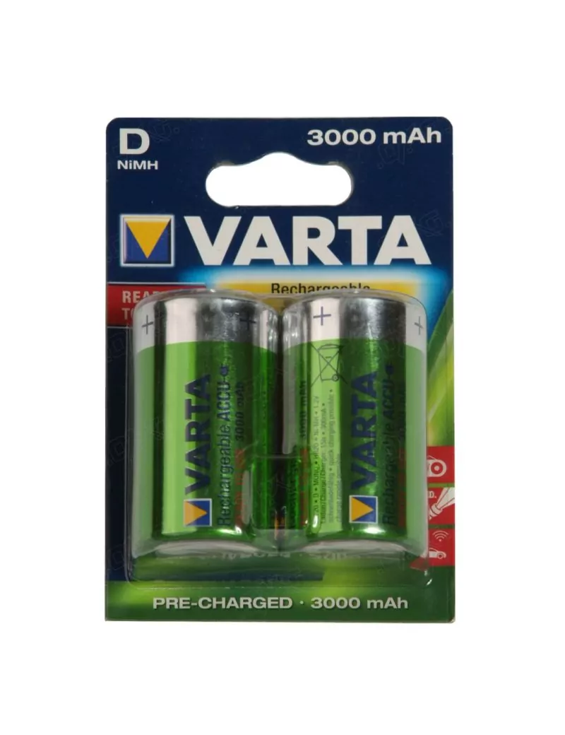Pile D LR20 rechargeable - Lot de 2