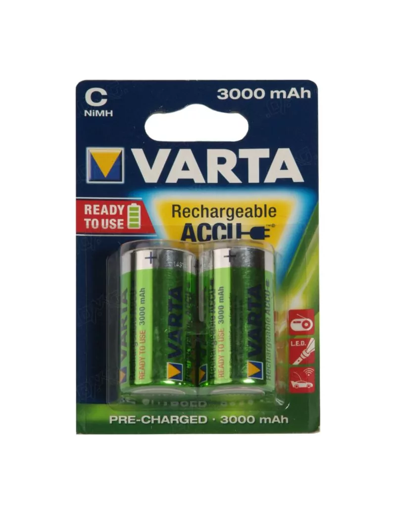 Pile C R2U rechargeable - Lot de 2