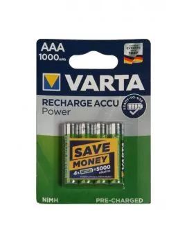 Piles AAA rechargeables 1 A/h - lot de 4
