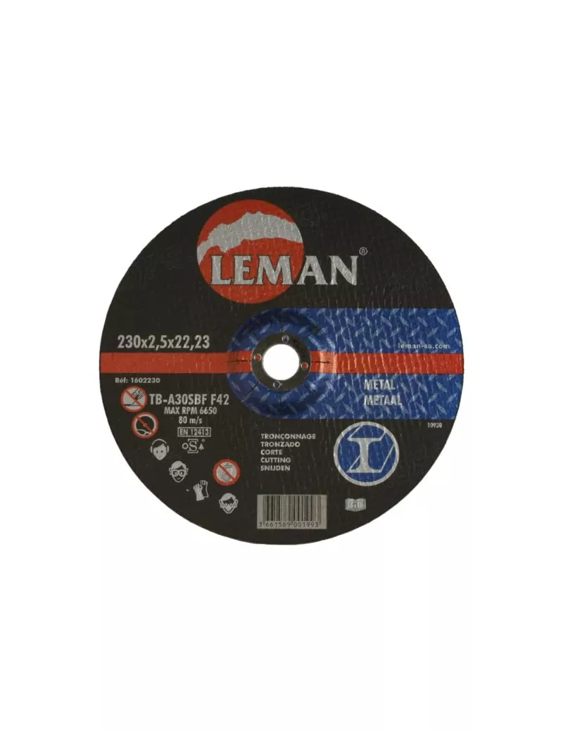 Disque métal 230 mm - 2,5 mm