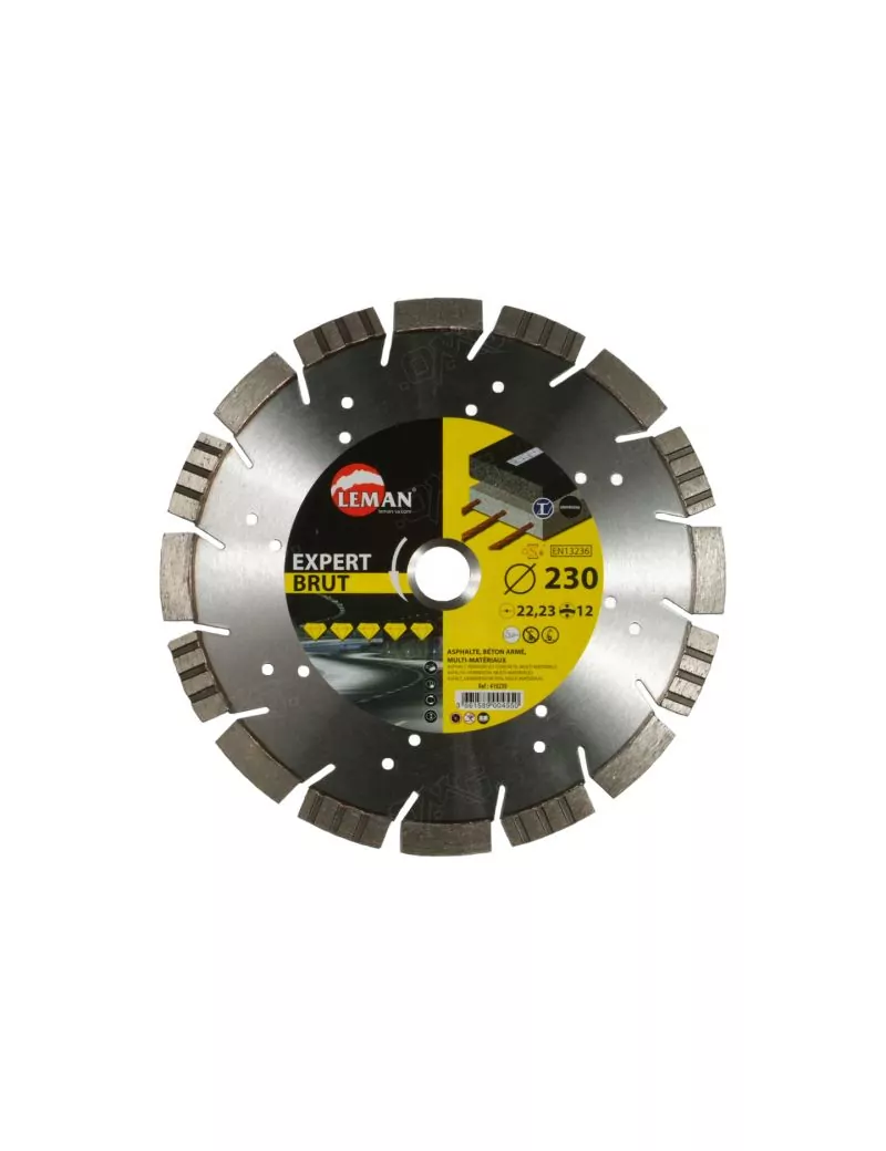 Disque diamant 230 mm brut