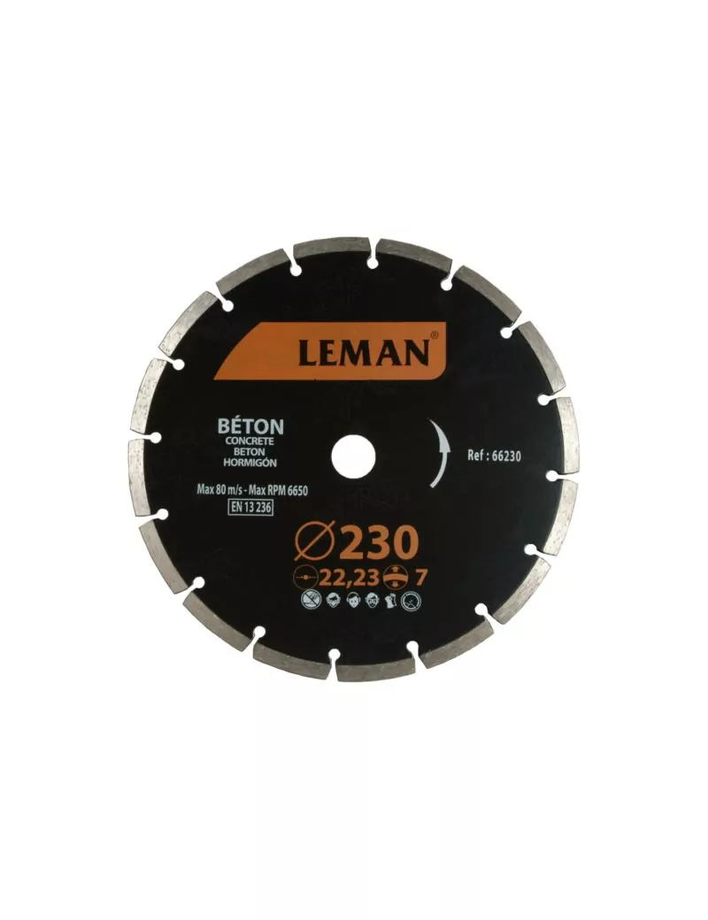Disque diamant 230 mm béton