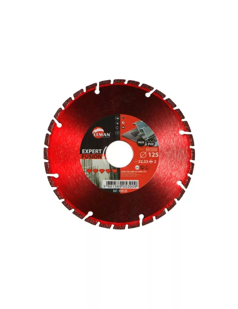 Disque diamant brasé 125 mm fusion