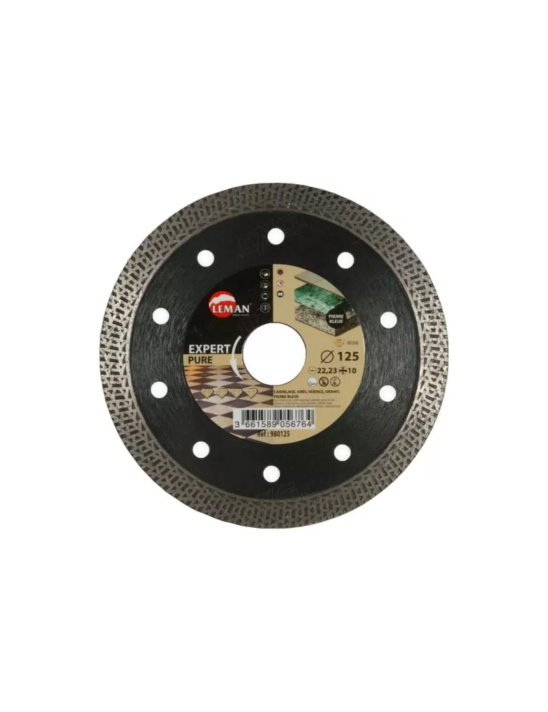 Disque diamant grès cérame 125 mm pure - haute qualité