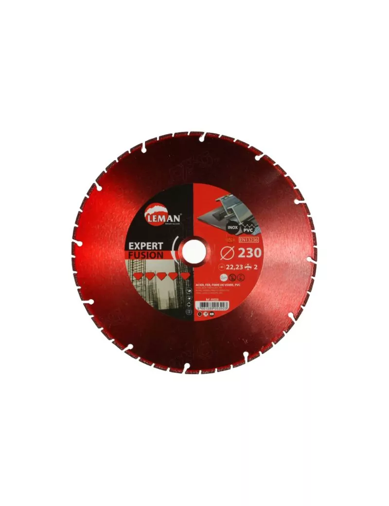 Disque diamant brasé 230 mm fusion