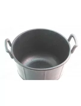 Auge carbonera 30L caout. armé avec poignées