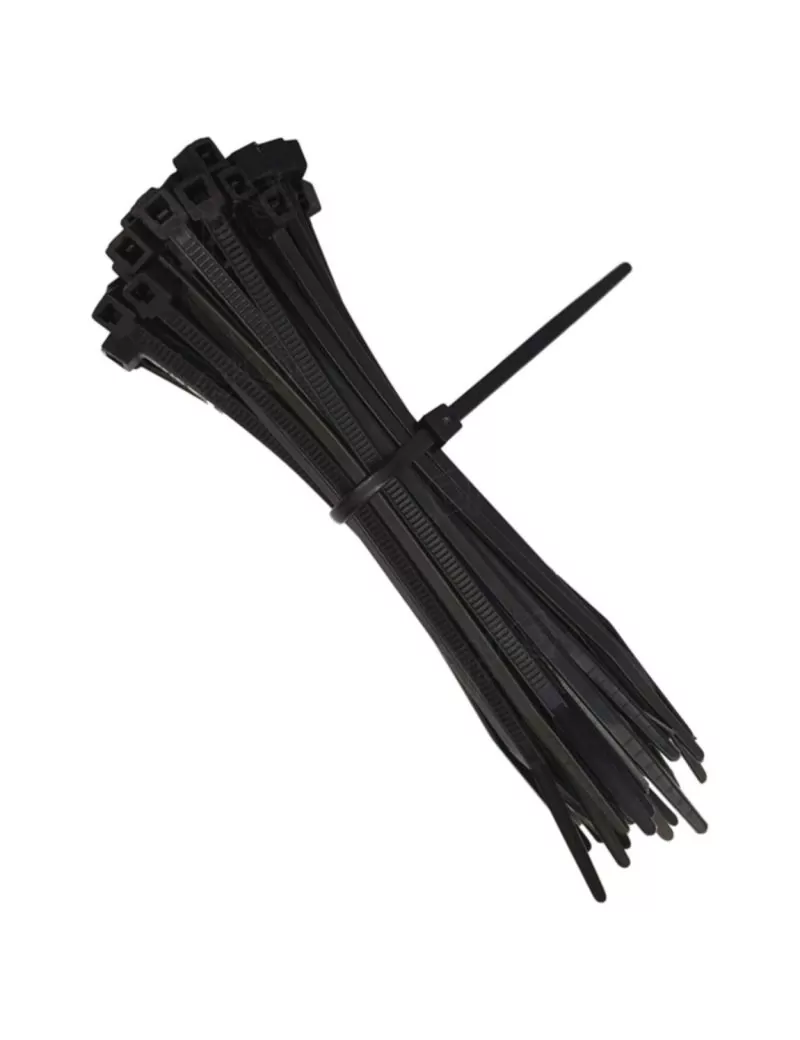 Collier électricien noir - paquet de 100