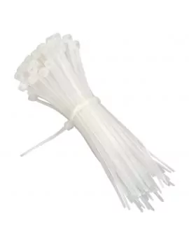 Collier électricien blanc - paquet de 100