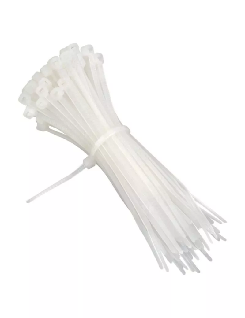 Collier électricien blanc - paquet de 100