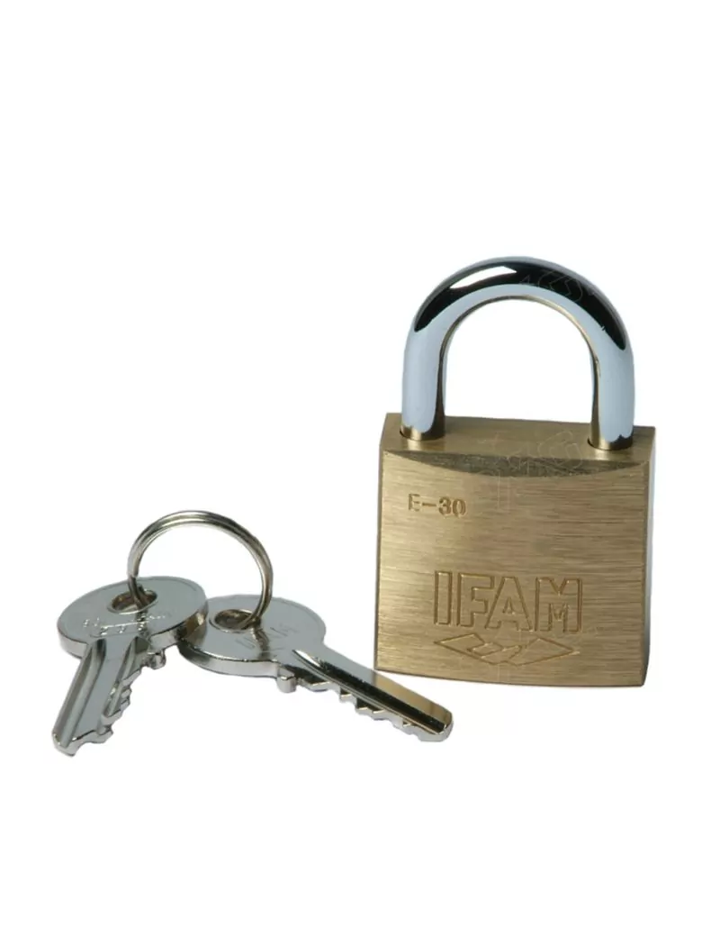 Cadenas à clés s'entrouvrant