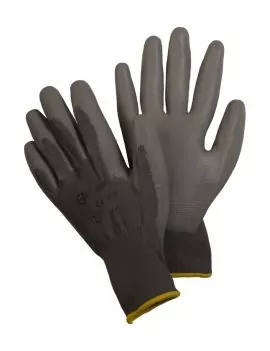 Gants nitrile gris paume enduite