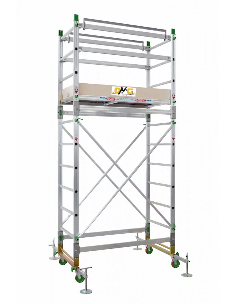 Echafaudage alumito hauteur 2,4 m plancher 