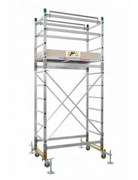 Echafaudage alumito hauteur 2,4 m plancher 
