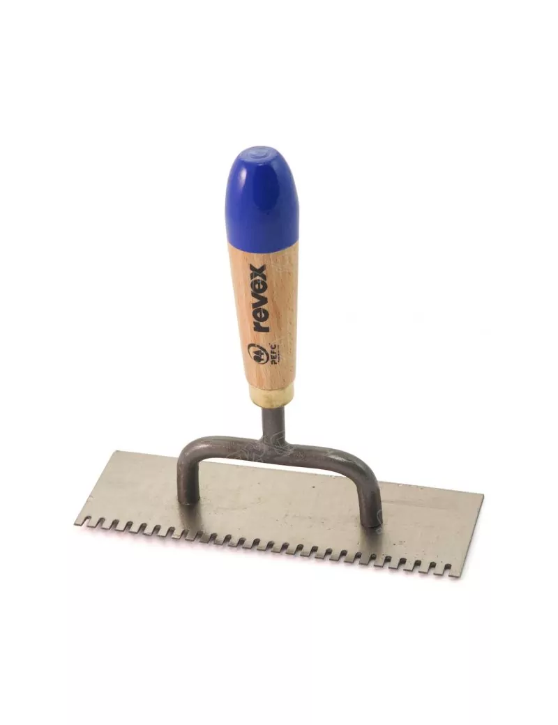 Truelle acier berthelet 1 côté denté