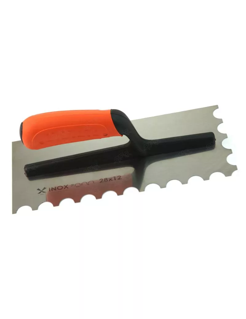 Platoir à colle inox 28x12 - monture plastique