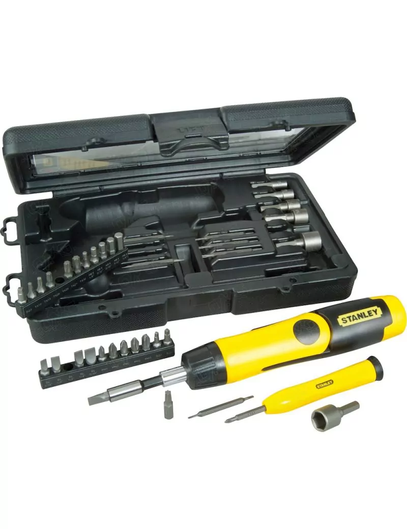 Coffret tournevis articulé avec 38 embouts