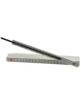 Mesure pliante avec réglette coulissante