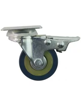 Roulette avec frein 50 kg D.50