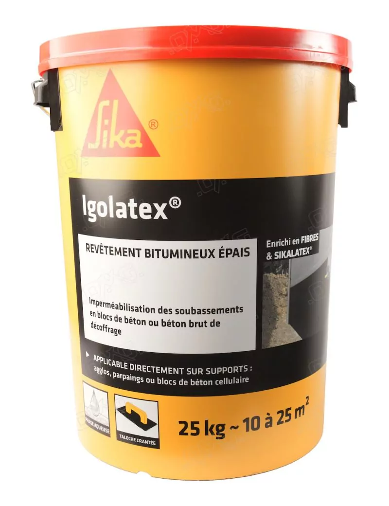 Igolatex revêtement bitumineux épais - bidon 25 kg