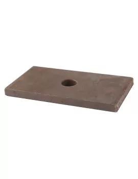Platine simple noire 130x70x10mm