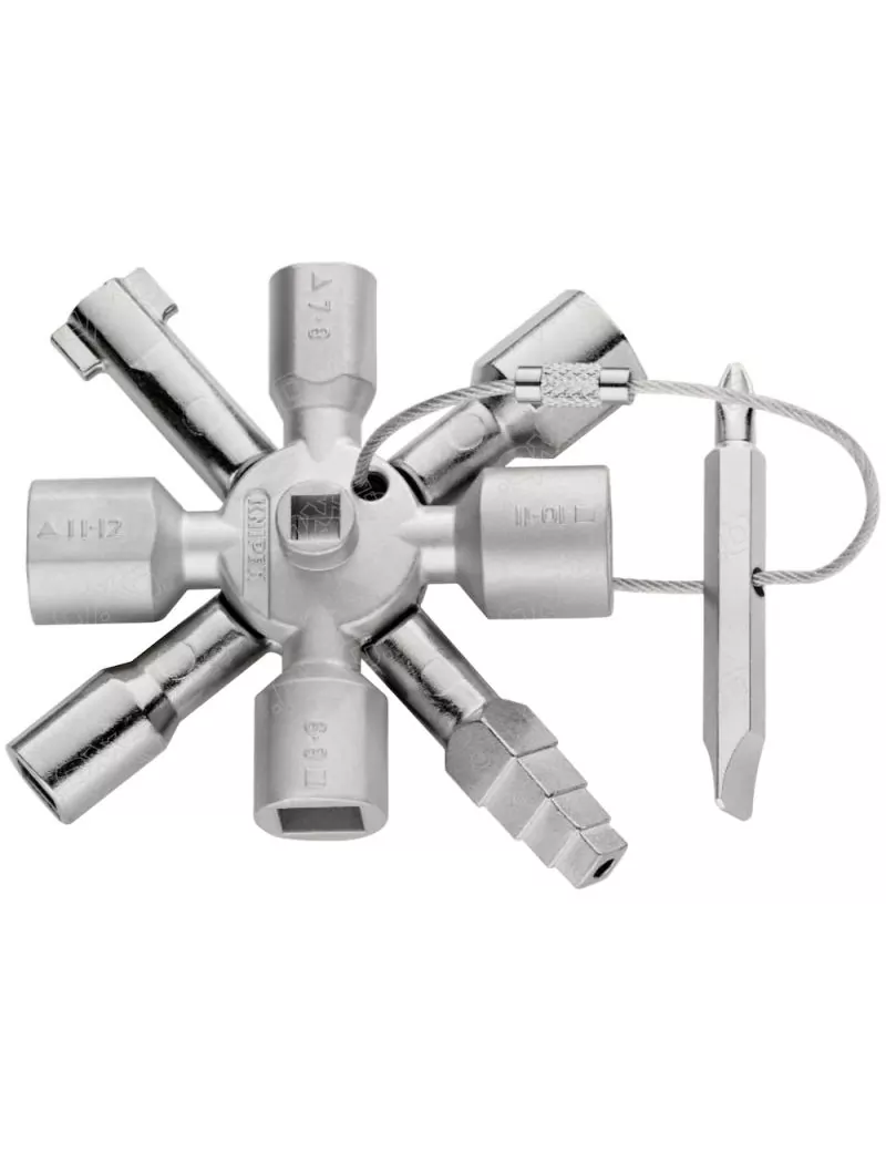 Clé de service universelle (armoire-gaz-eau)