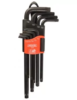 Jeu de 9 clés mâles 6 pans torx