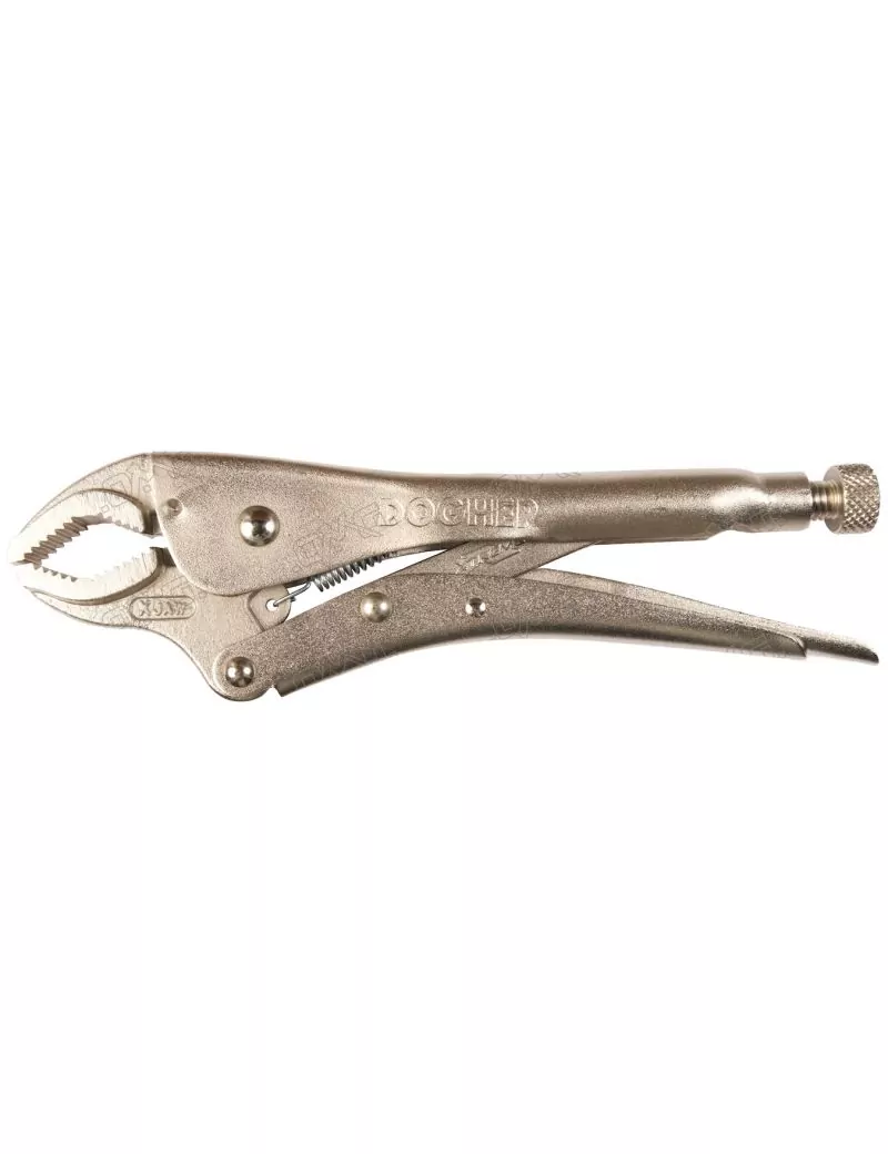 Pince-étau becs coudés 250mm - sans coupe