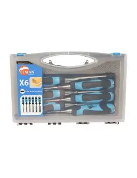 Coffret de 6 ciseaux à bois