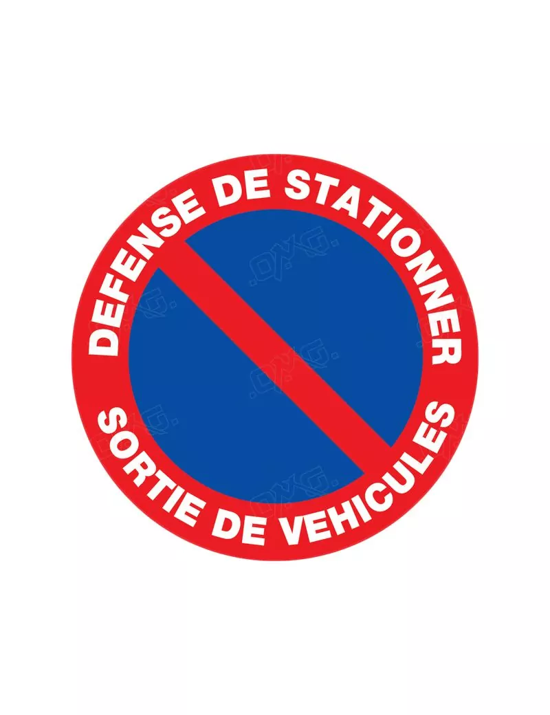 Panneau défense de stationner