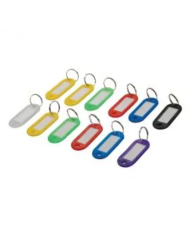 Porte-clés à étiquettes - Lot de 12