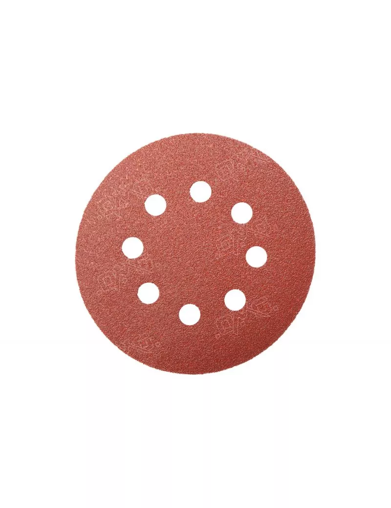 Disque velcro d.125 perforé 8 trous corindon résine