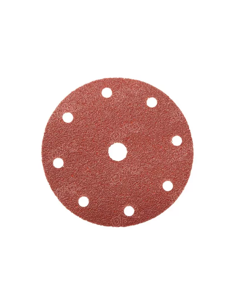 Disque velcro d.150 perforé 8+1 trous corindon résine