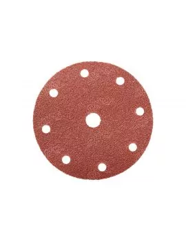 Disque velcro d.150 perforé 8+1 trous corindon résine
