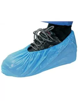 Surchaussures polyethylène bleu - Lot de 100