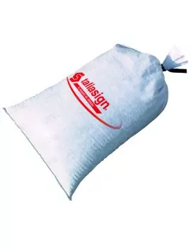 Sac lestage 35X60 polypropylène tissé blanc
