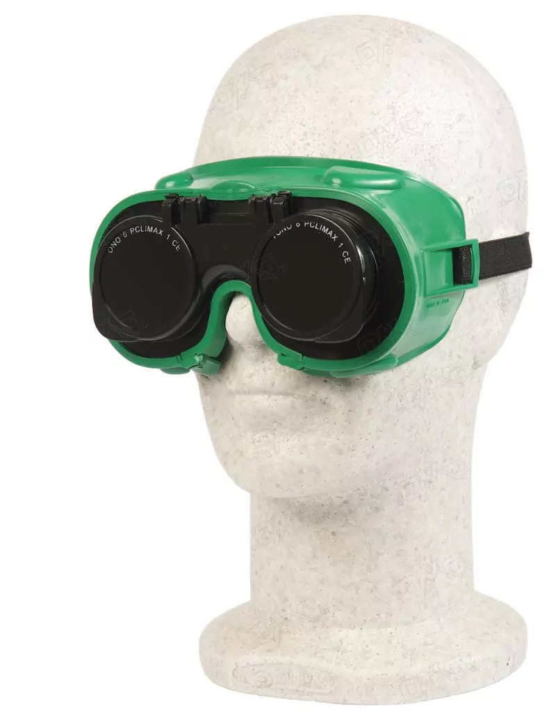 Lunettes soudeur masque 2 verres relevables