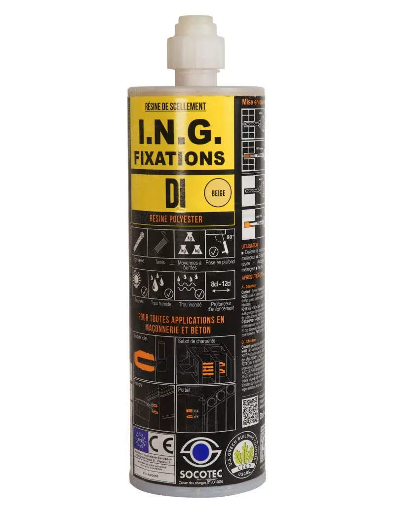Résine DI Beige - 410 mL