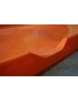 Bac a gacher rectangulaire orange