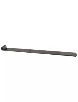 Penture droite feston acier noir 14 mm