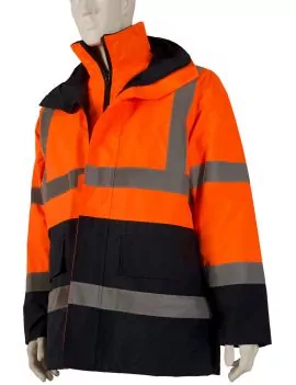 Parka de signalisation 4 en 1 - orange