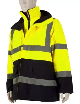 Parka de signalisation 4 en 1 - jaune