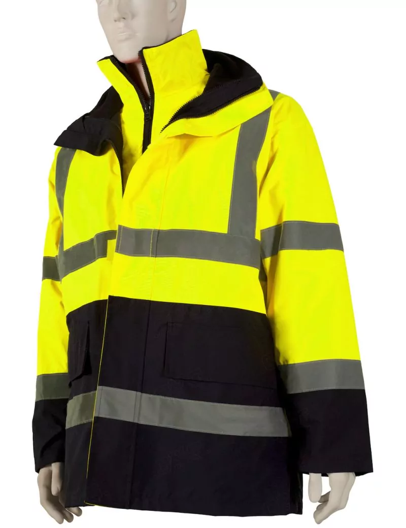 Parka de signalisation 4 en 1 - jaune