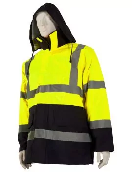 Parka de signalisation 4 en 1 - jaune