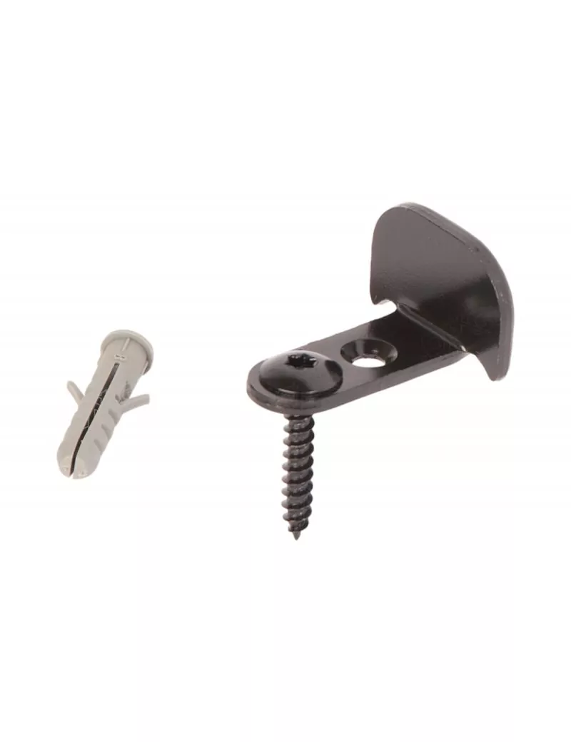 Butée coudée rond à visser pour volet