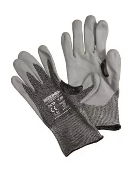 Gants gris paume enduite anticoupures